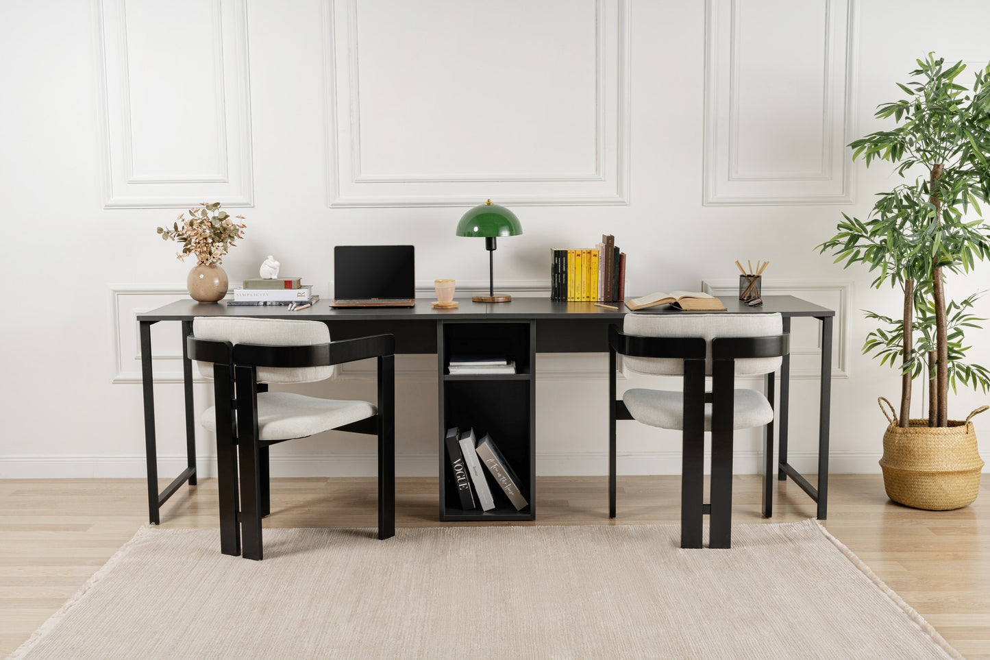 Twin Skrivbord - Anthracite, Black