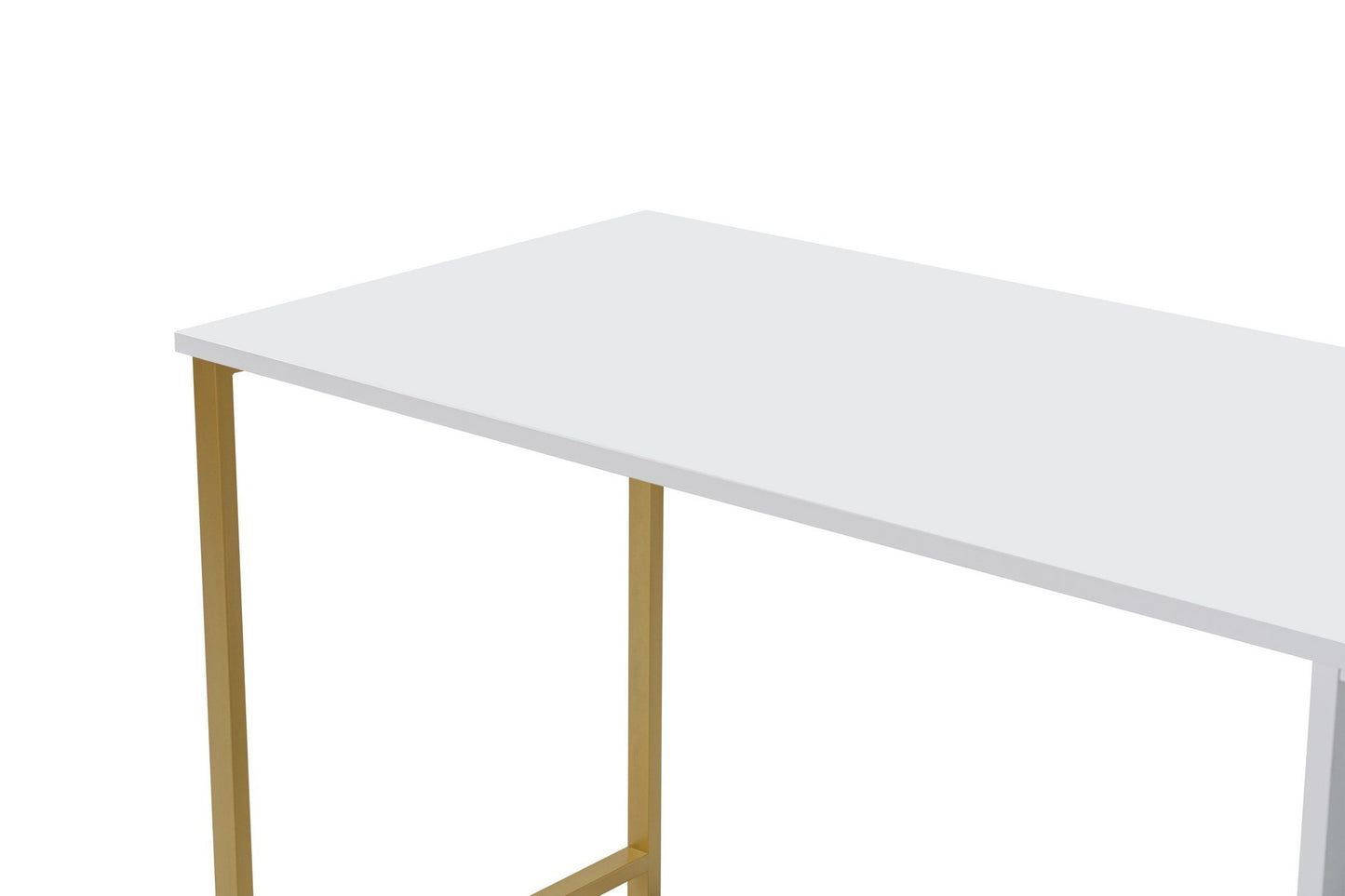 Twin Skrivbord - White, Gold