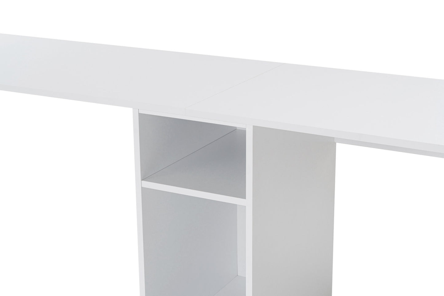 Twin Skrivbord - White, Gold
