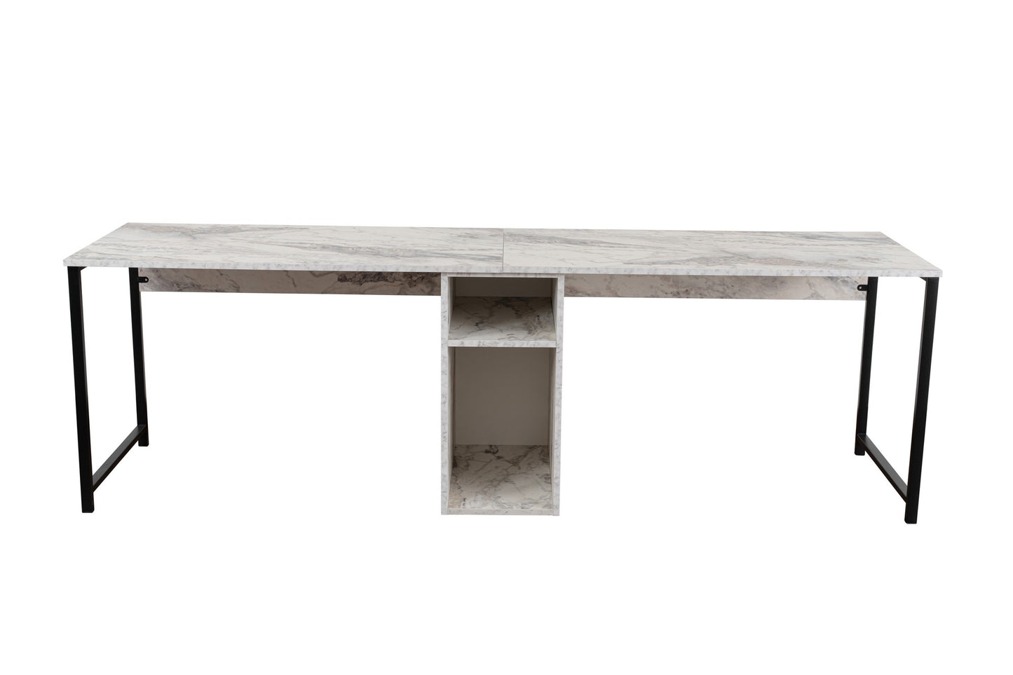Twin Skrivbord - Freesia Marble, Black