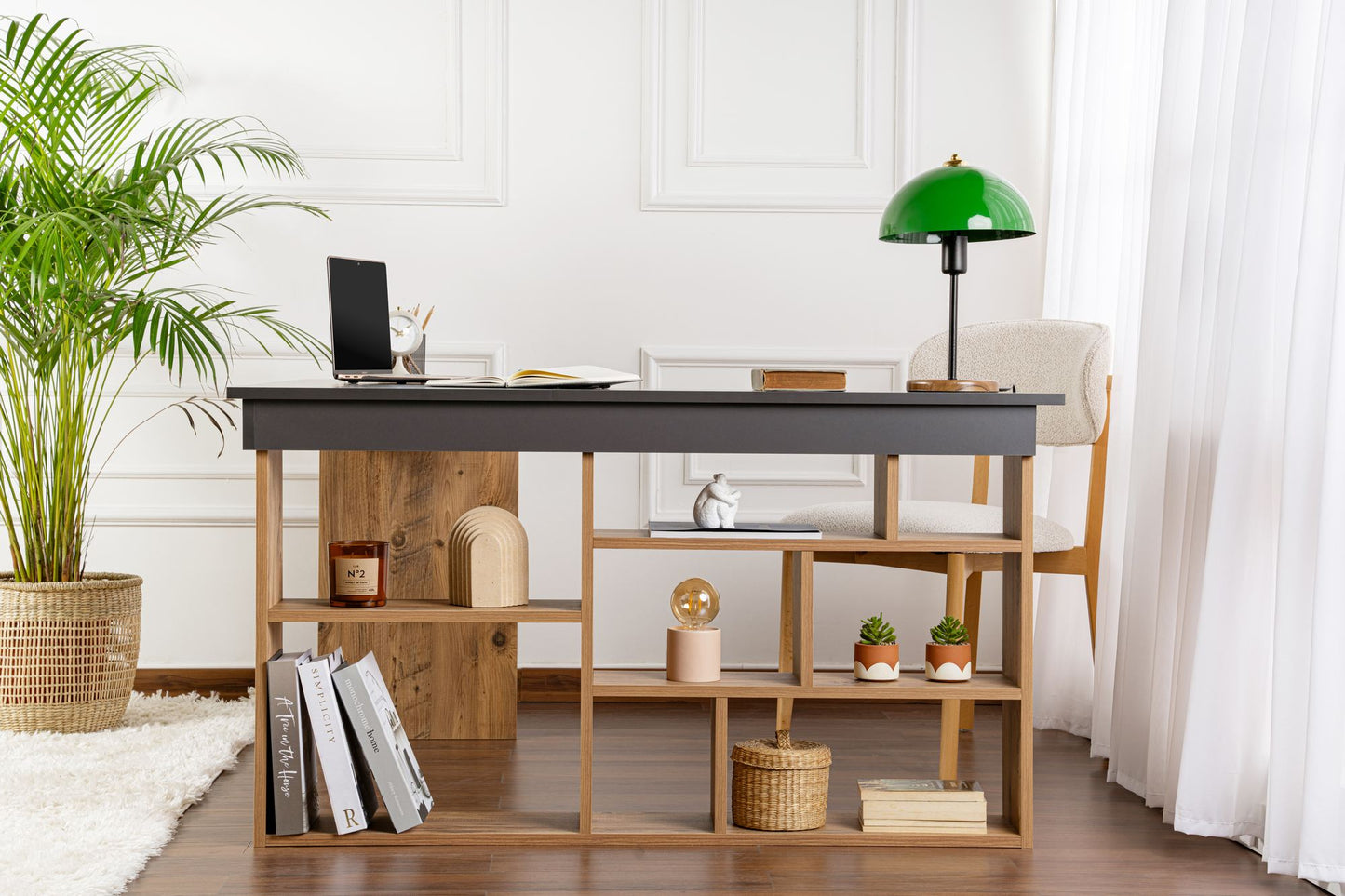 Vesper Skrivbord - Anthracite, Atlantic Pine