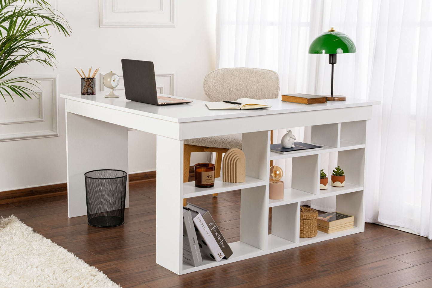 Vesper Skrivbord - Natural White