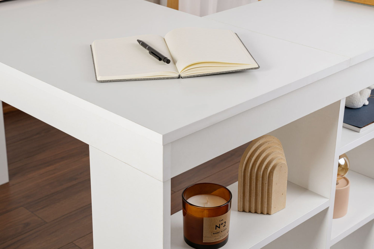 Vesper Skrivbord - Natural White