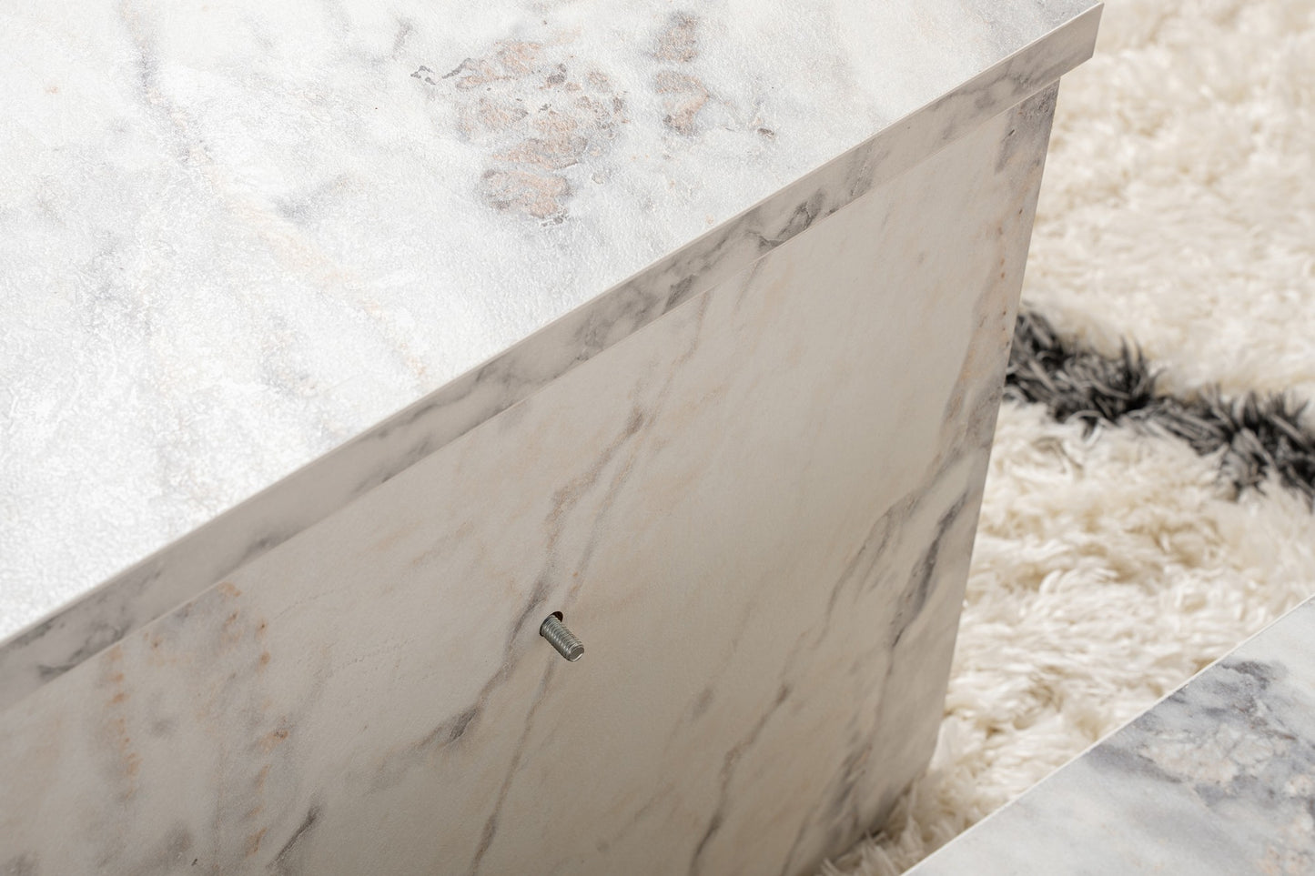 Orio soffbord 90x60 / 85x30 cm - Freesia Marble