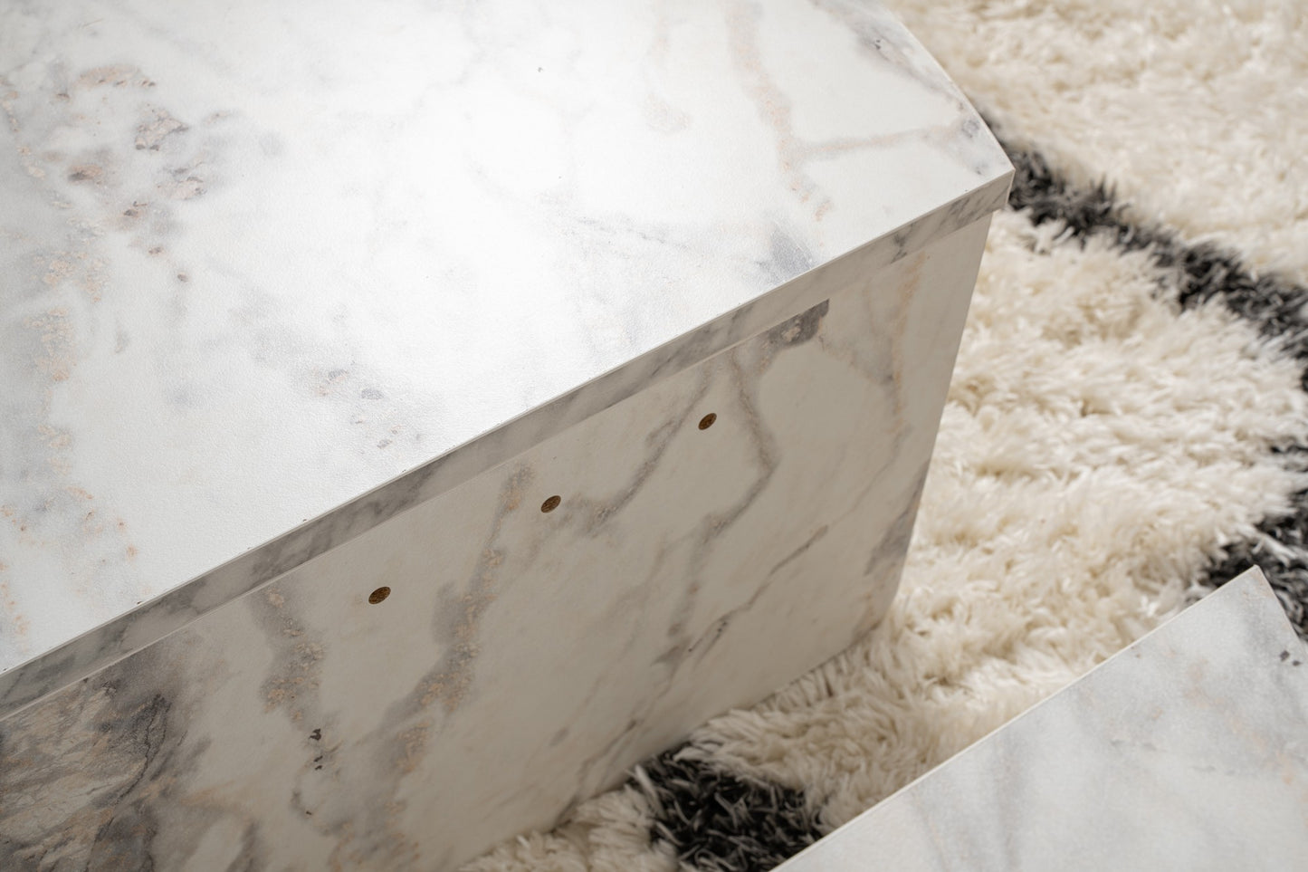 Orio soffbord 90x60 / 85x30 cm - Freesia Marble