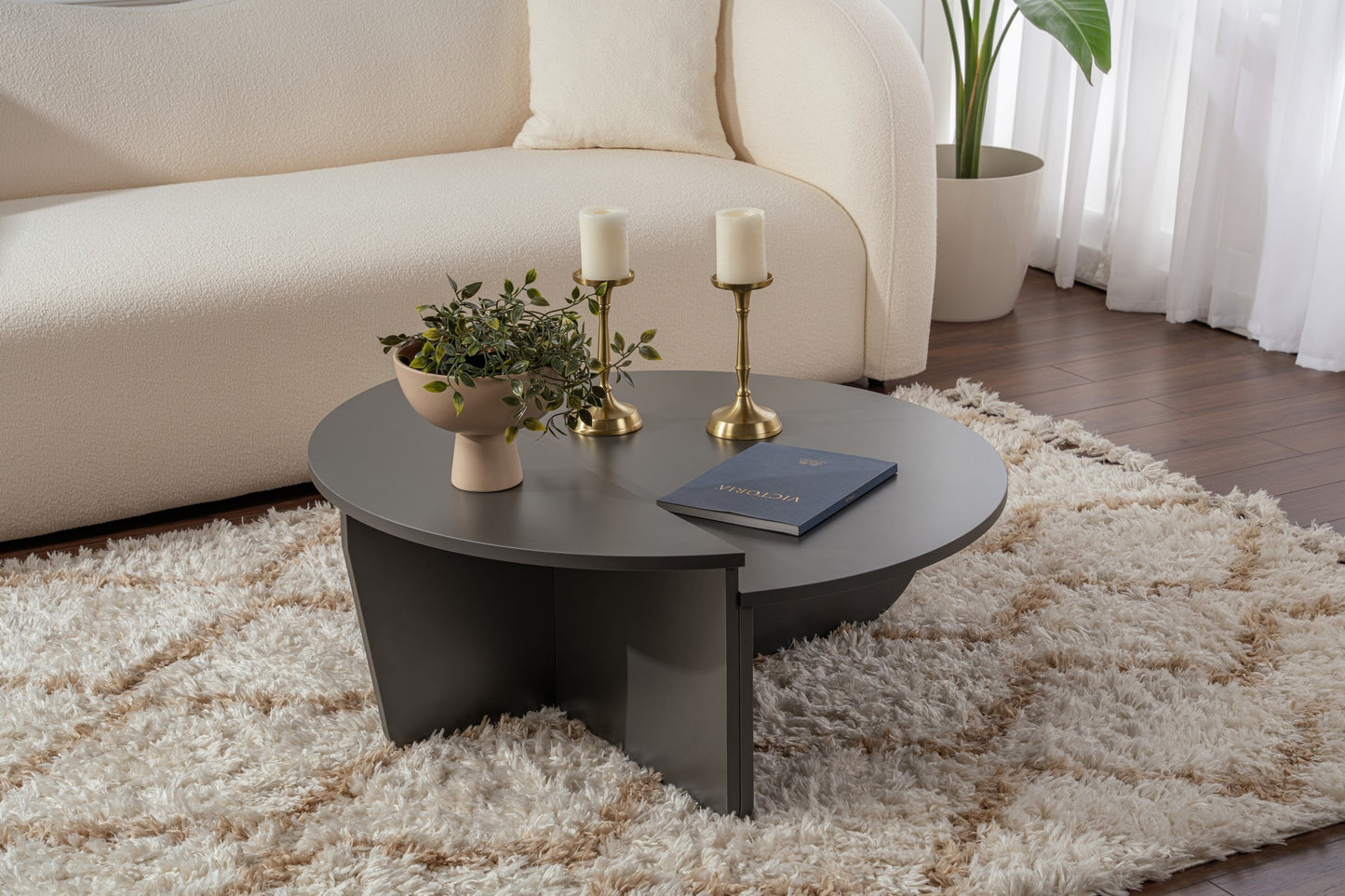 Orio soffbord 90x60 / 85x30 cm - Anthracite