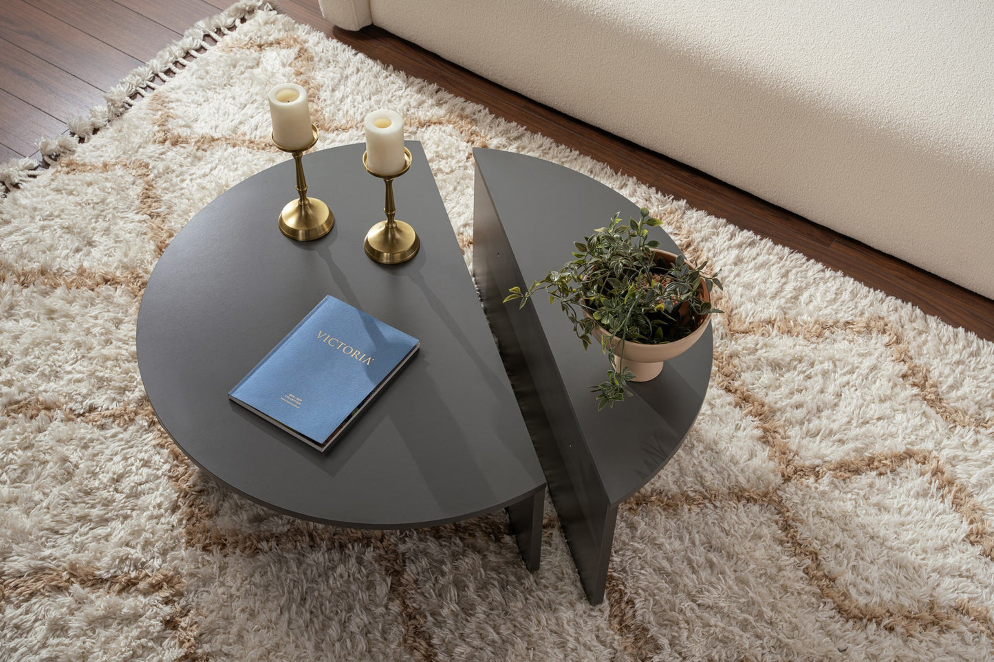 Orio soffbord 90x60 / 85x30 cm - Anthracite