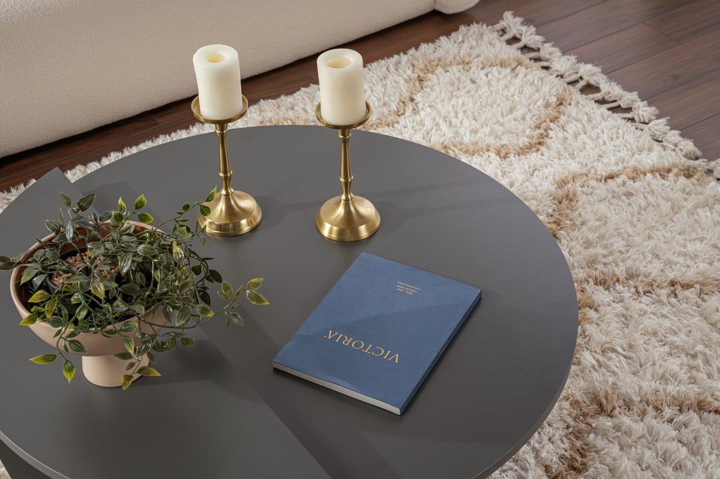Orio soffbord 90x60 / 85x30 cm - Anthracite