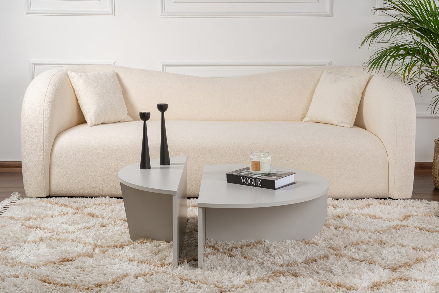 Orio soffbord 90x60 / 85x30 cm - Grey