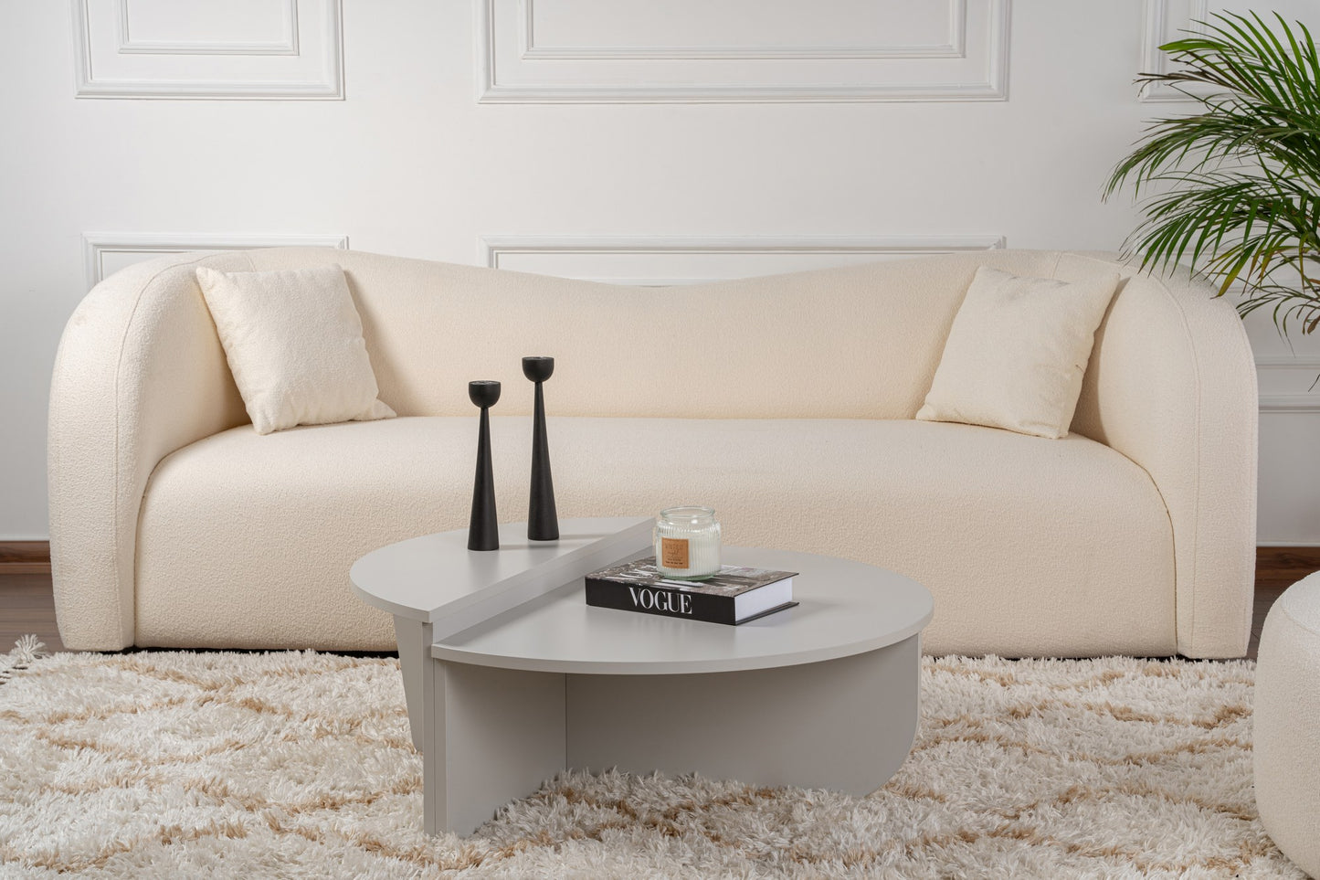 Orio soffbord 90x60 / 85x30 cm - Grey
