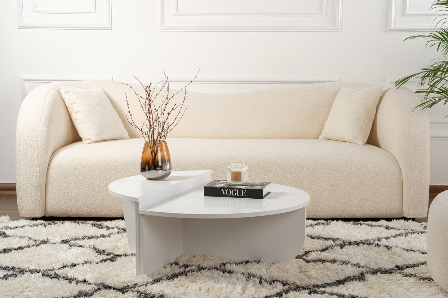 Orio soffbord 90x60 / 85x30 cm - White