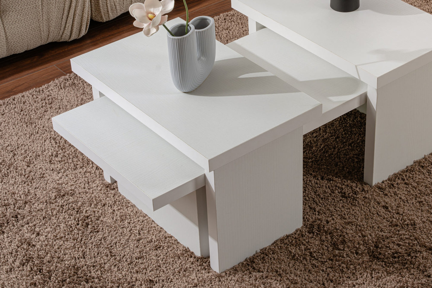 Sanctuary Soffbord 110x45/25x60 cm - Wood White