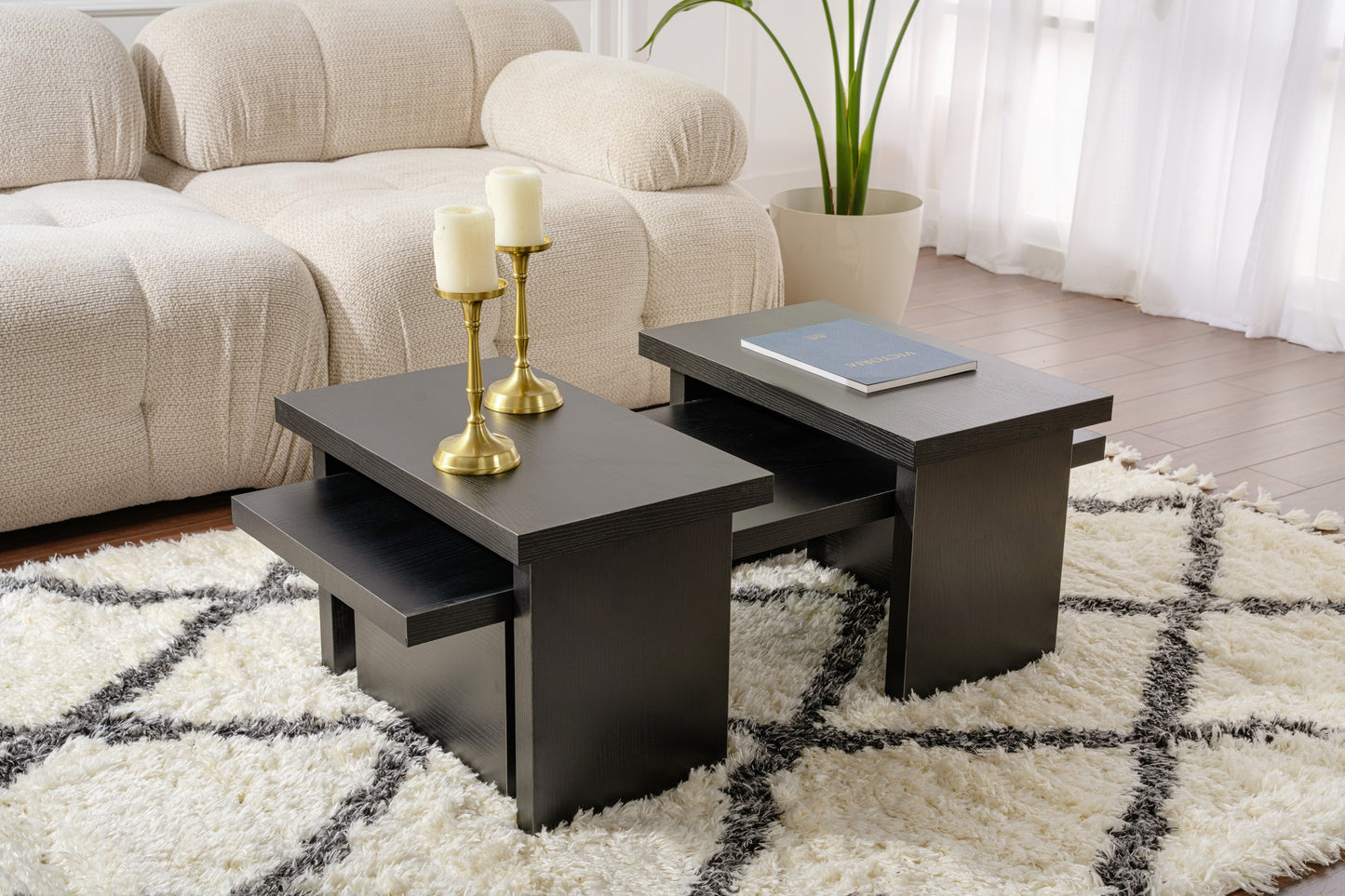 Sanctuary Soffbord 110x45/25x60 cm - Wood Black