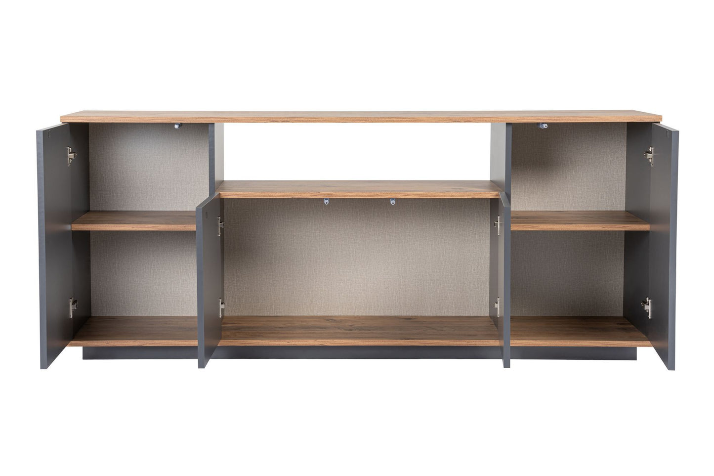 Arista 180x44,5x75 cm - Antracit, Atlantfuru, Kashmir, Mink, Travertin, Vit, Atlantfuru, Cadiz-Ek, Valnötskonsol Trösta