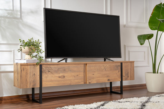 Serenity Tv-bänk - Atlantic Pine, Black