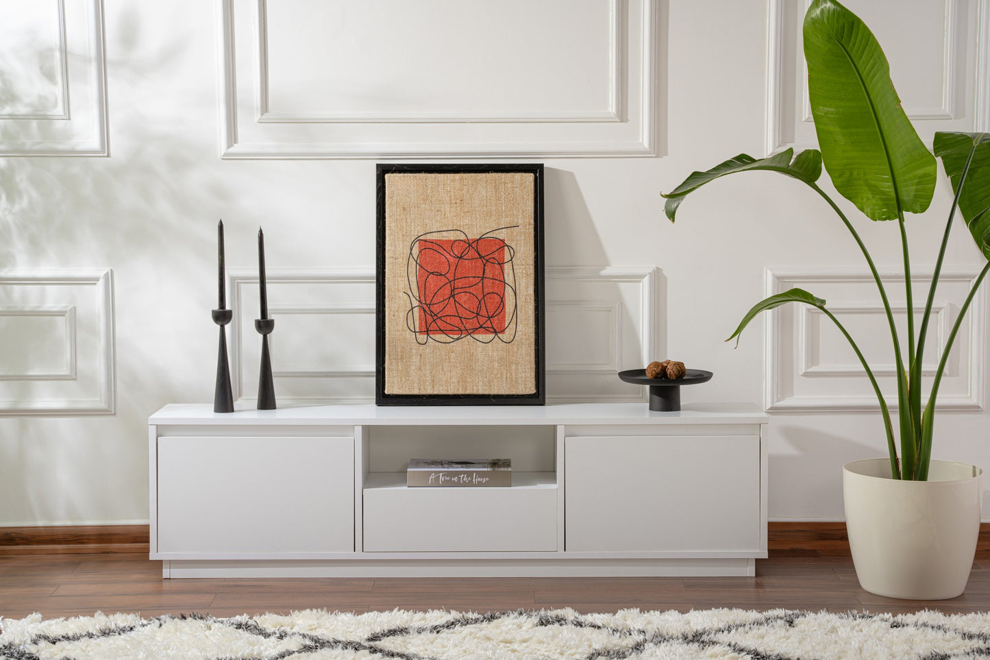 Vanguard Tv-bänk - Natural White