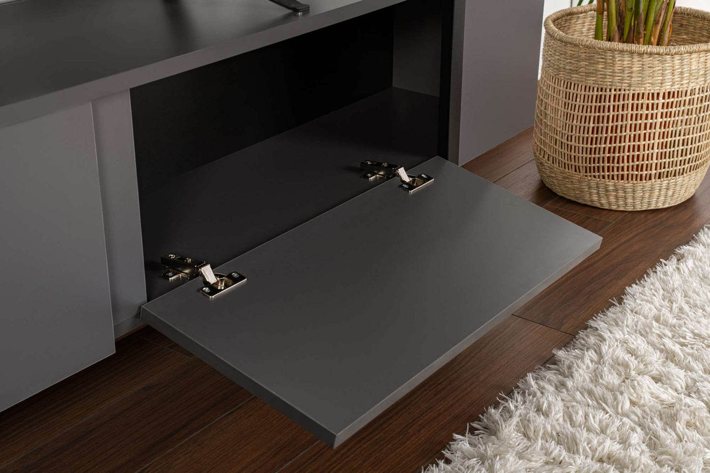 Serenity Tv-bänk - Anthracite, Black
