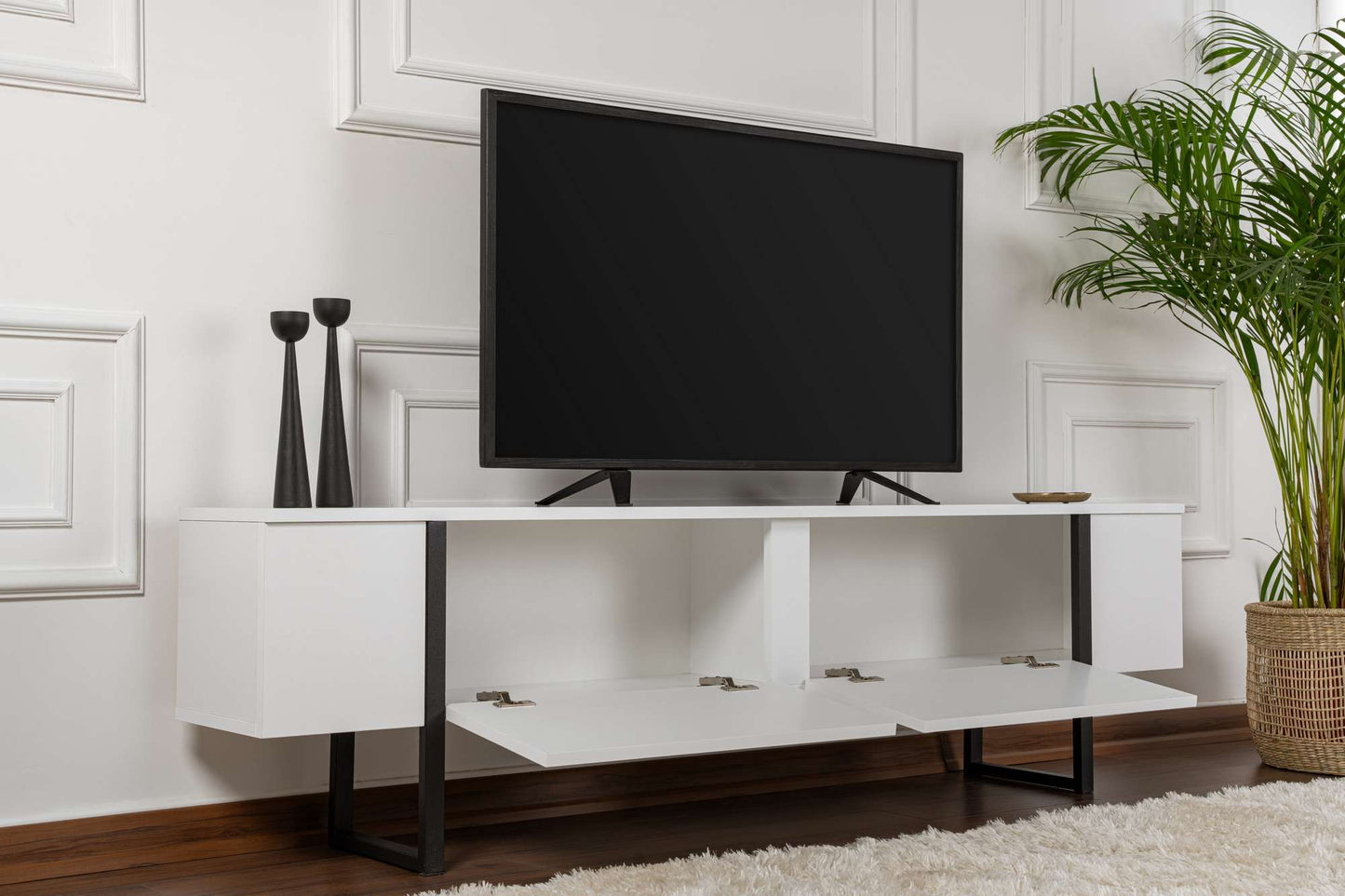 Serenity Tv-bänk - White, Black