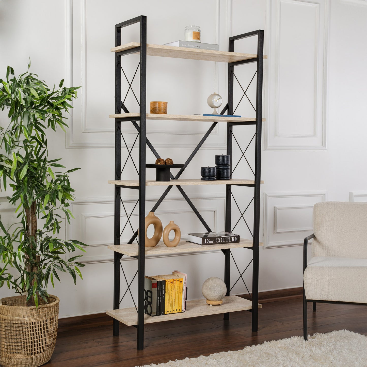 Elysian Hylla - Travertine, Black