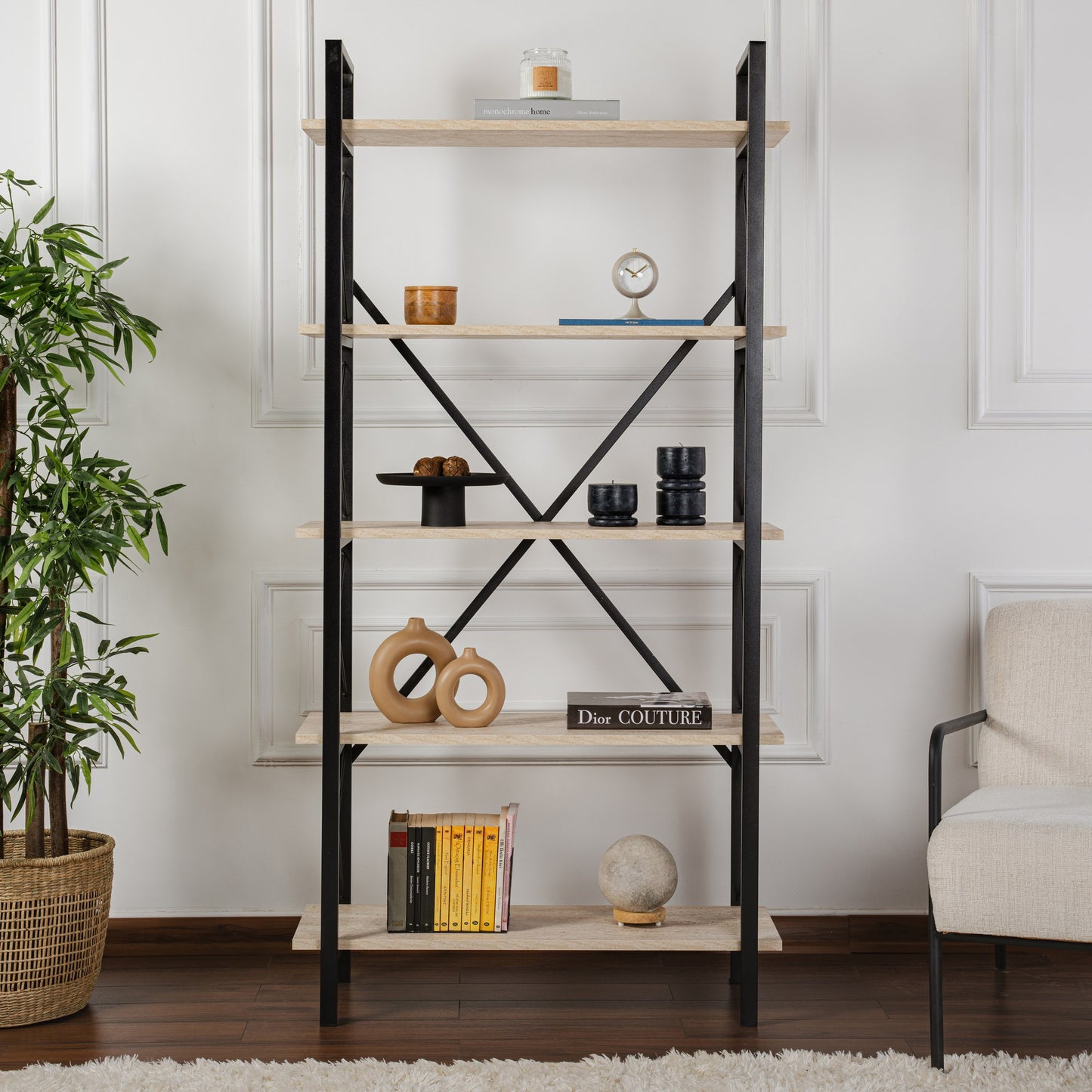 Elysian Hylla - Travertine, Black