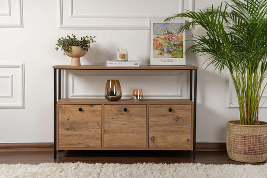 Solace Konsolbord - Atlantic Pine, Black
