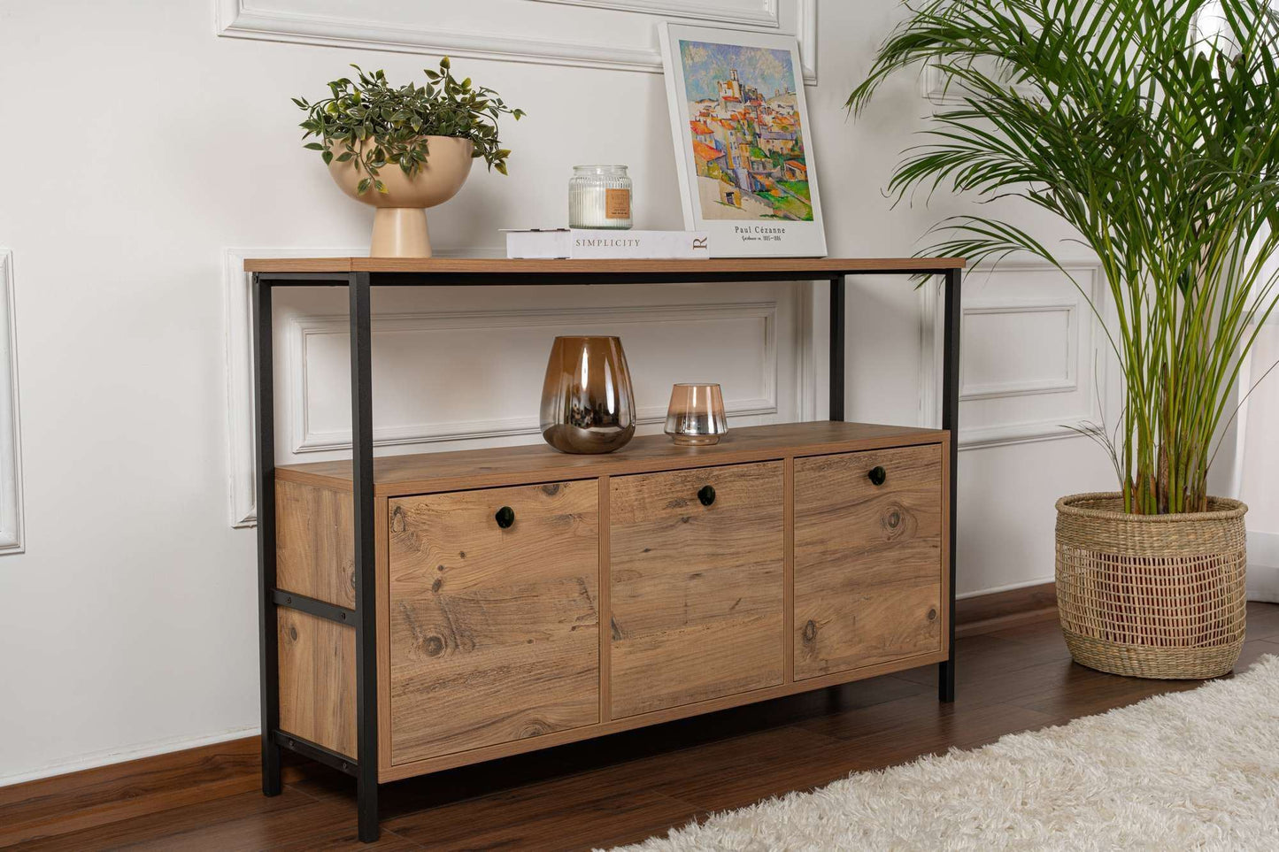 Solace Konsolbord - Atlantic Pine, Black