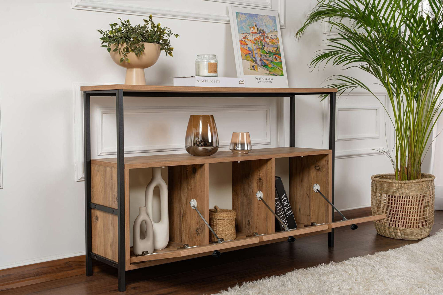 Solace Konsolbord - Atlantic Pine, Black