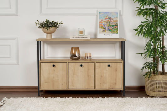 Solace Konsolbord - Oak, Black
