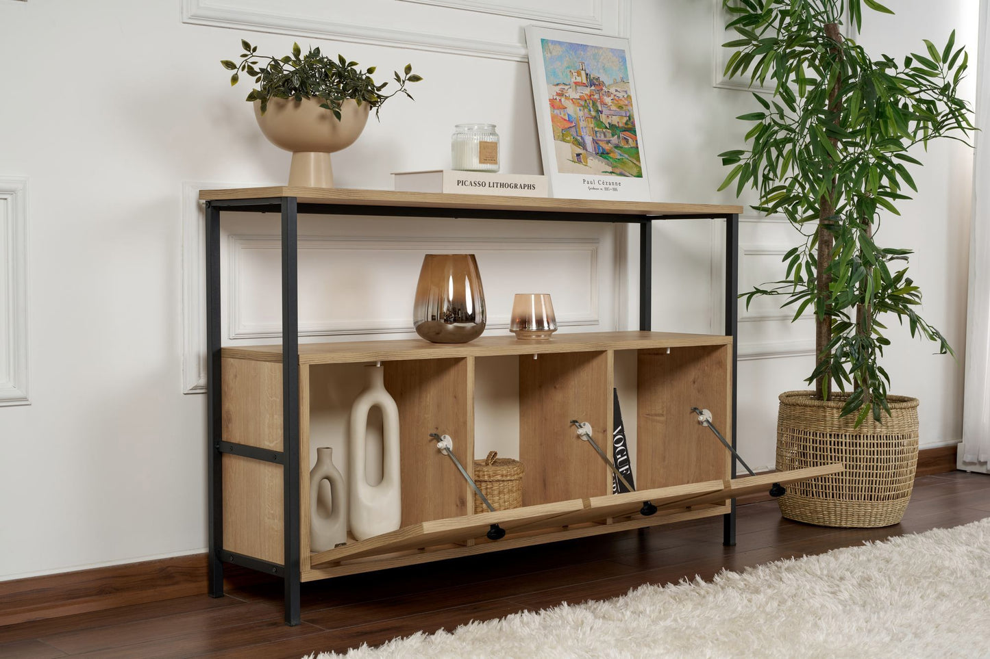 Solace Konsolbord - Oak, Black