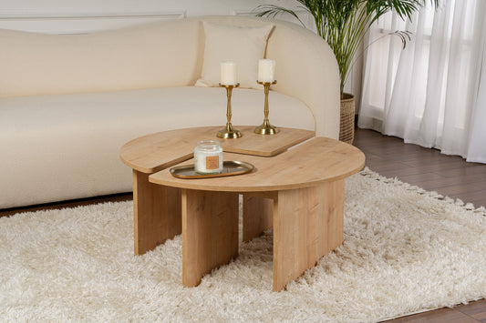 Moira Soffbord Ø90 - Oak