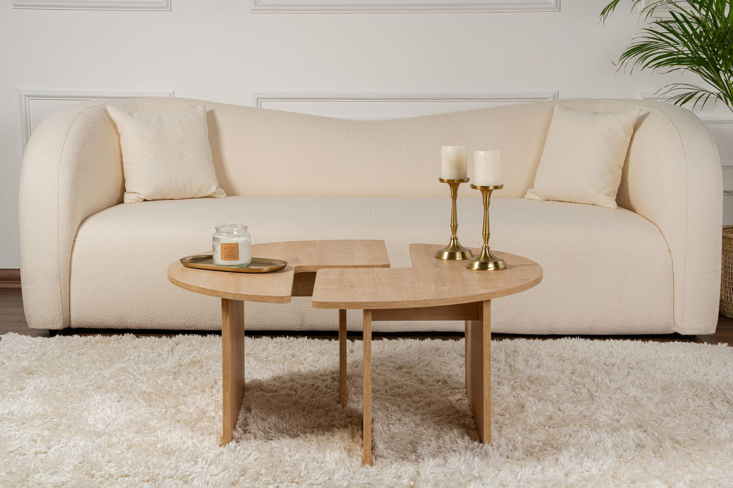 Moira Soffbord Ø90 - Oak