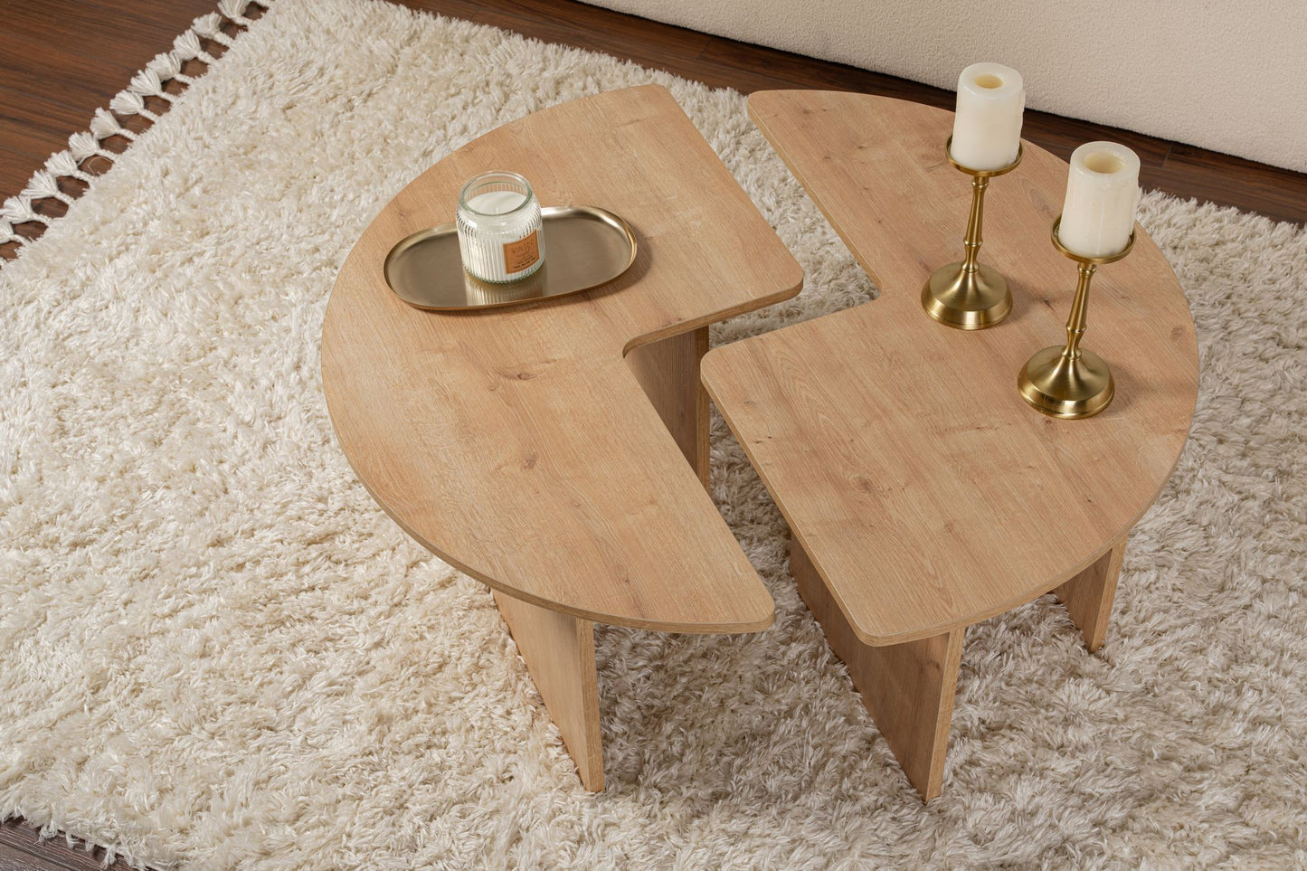 Moira Soffbord Ø90 - Oak