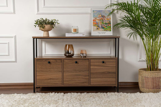 Solace Konsolbord - Venezia Walnut, Black
