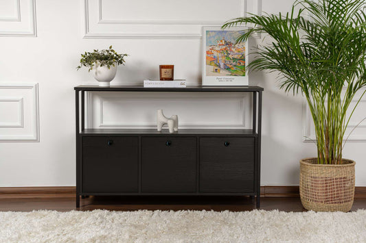 Solace Konsolbord - Wood Black, Black