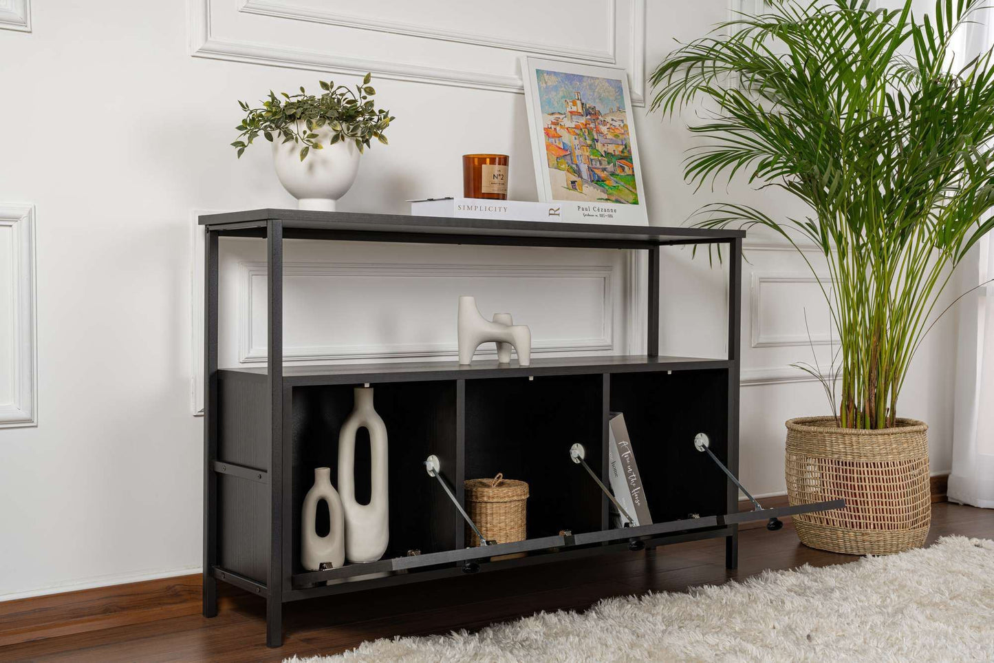 Solace Konsolbord - Wood Black, Black