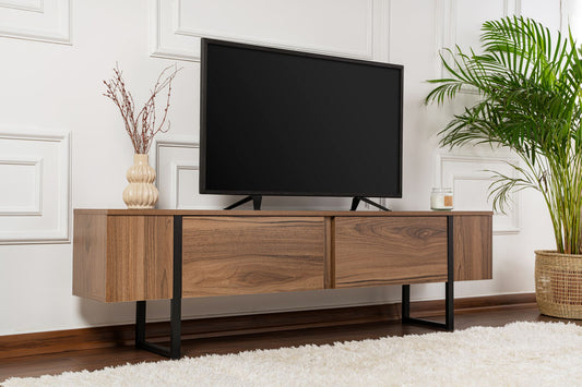 Serenity Tv-bänk - Venezia Walnut, Black