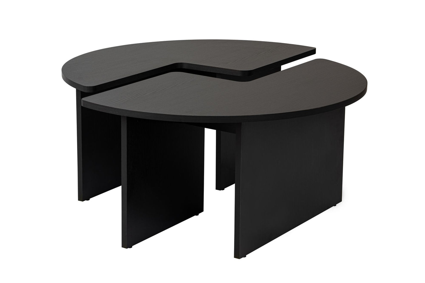 Moira Soffbord Ø90 - Wood Black
