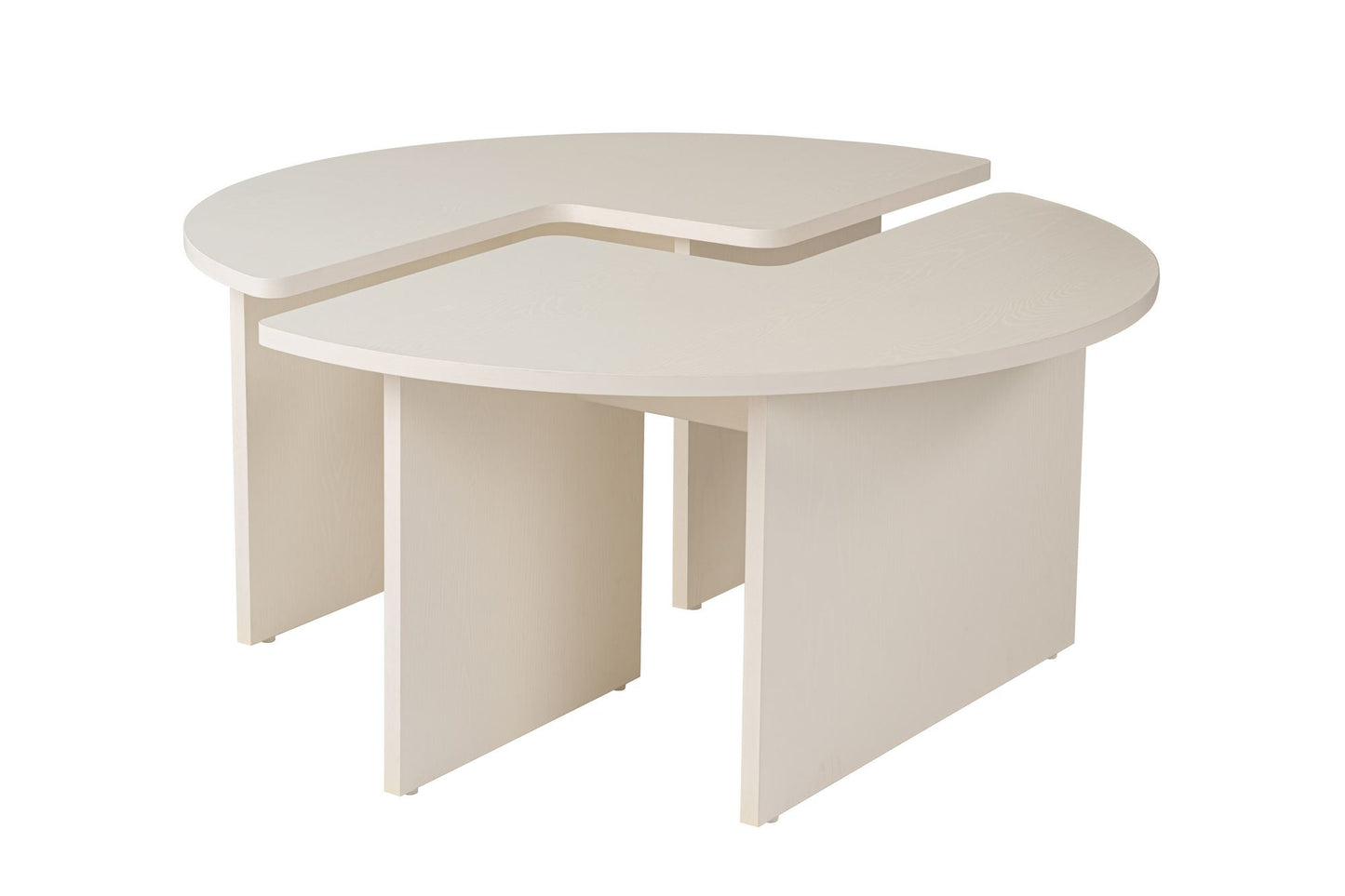 Moira Soffbord Ø90 - Wood White