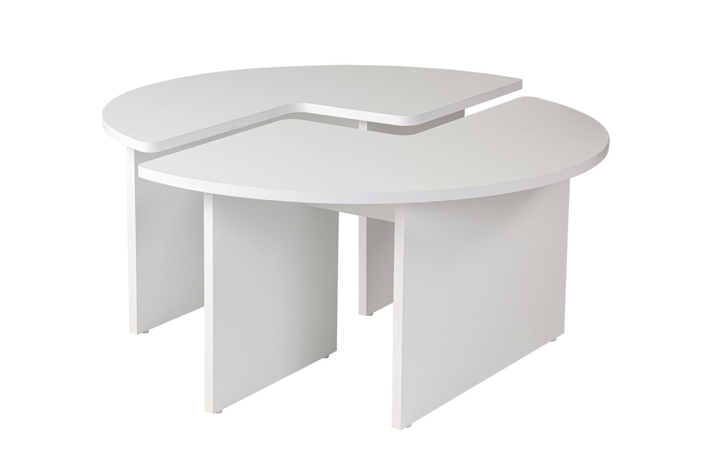 Moira Soffbord Ø90 - Natural White