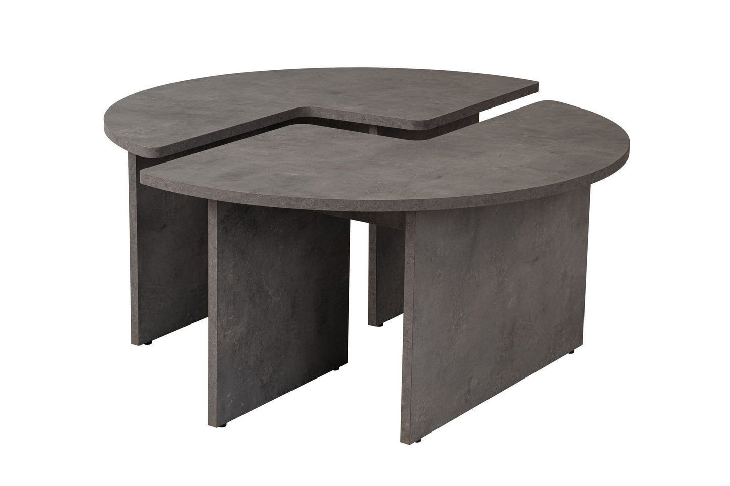 Moira Soffbord Ø90 - Concrete Grey