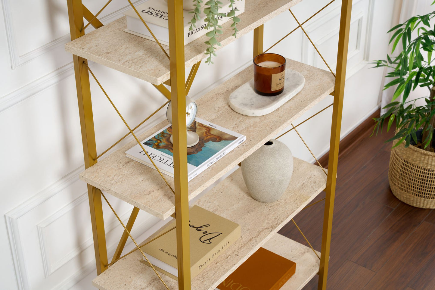 Elysian Hylla - Travertine, Gold