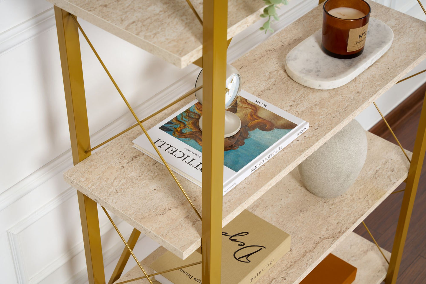 Elysian Hylla - Travertine, Gold