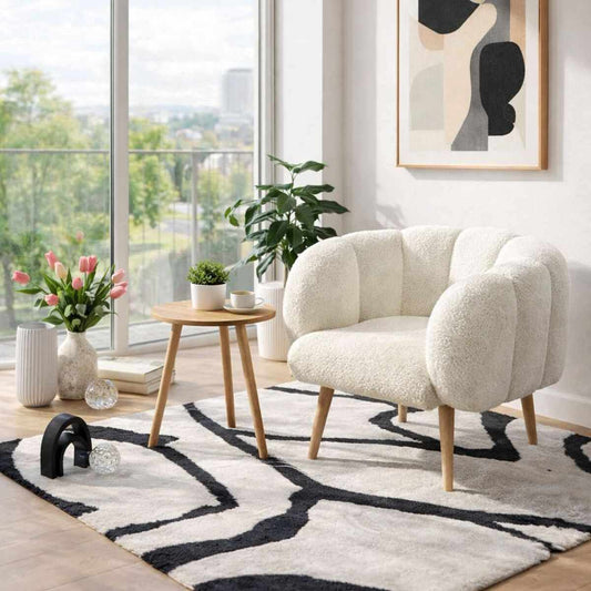 Lotus Fåtölj- och sidobordsset (2 delar)