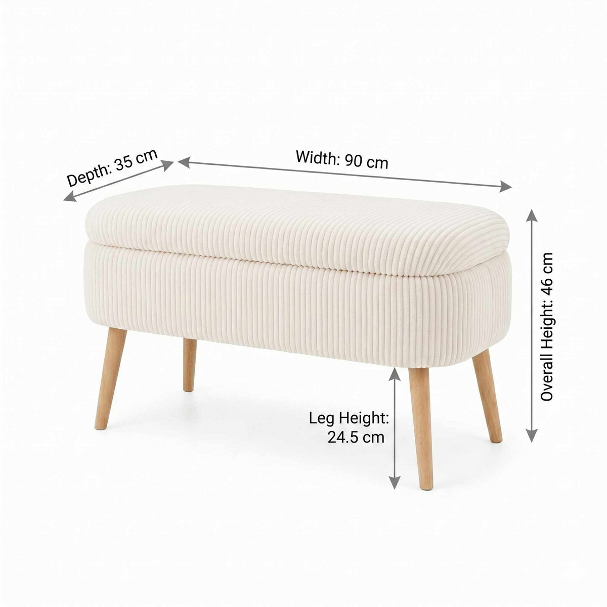 Oslo Linen Puff