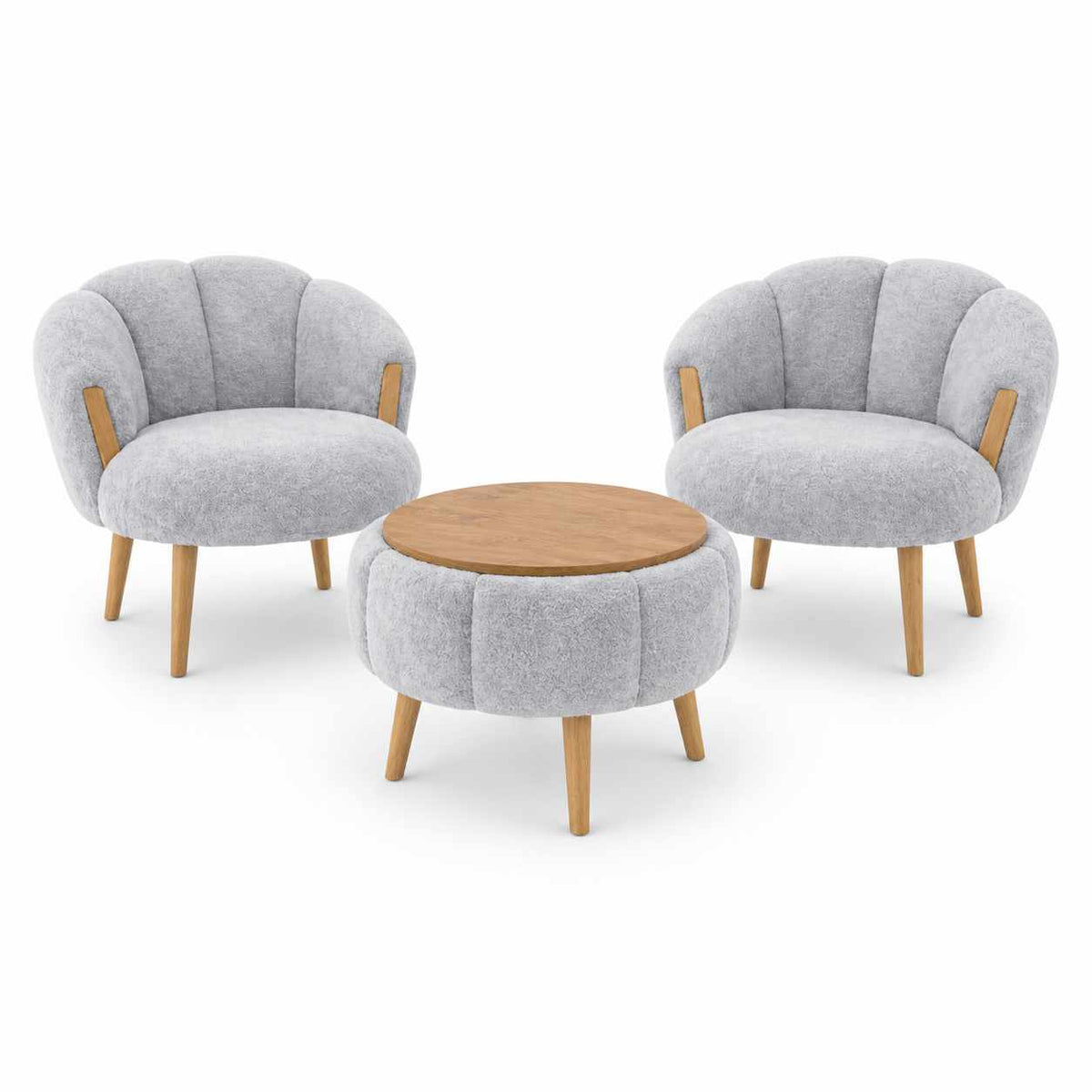 Star Fåtölj- och soffbordsset (3 delar)