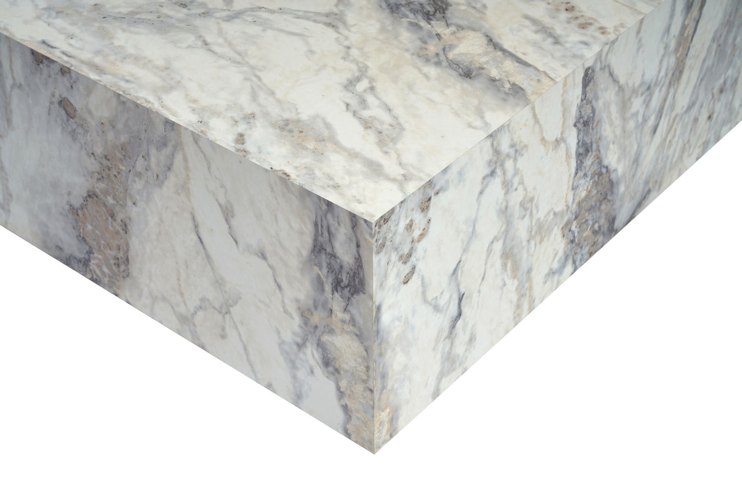 Prizma Soffbord 90x90 cm - Freesia Marble