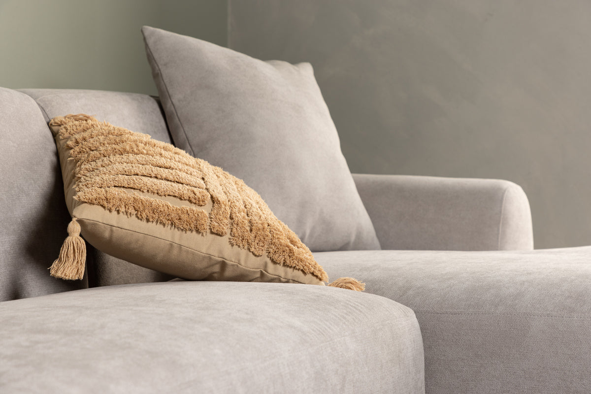 Viskan Sofa - Matte black / Light grey Fabric