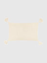 30x50 Kuddfodral med dekorativa tofsar - Beige