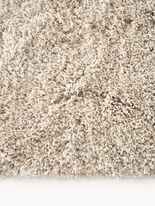 Fluffig matta med djup lugg med fransar, B 195 cm, L 300 cm