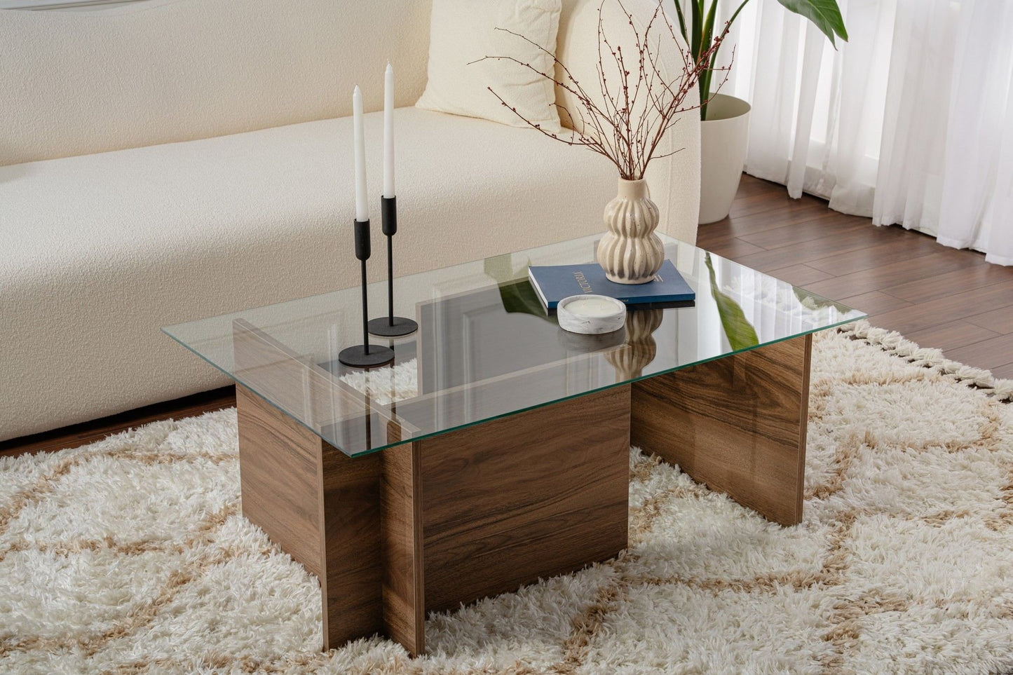 Vetrino Soffbord 105x65 cm - Venezia Walnut